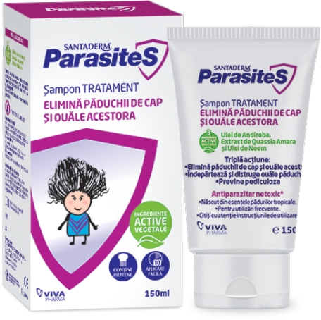 Sampon Tratament SantaDerm ParasiteS 150 ml