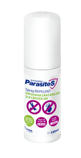Spray repelent tantari si capuse SantaDerm ParasiteS