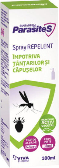 Spray repelent tantari si capuse SantaDerm ParasiteS